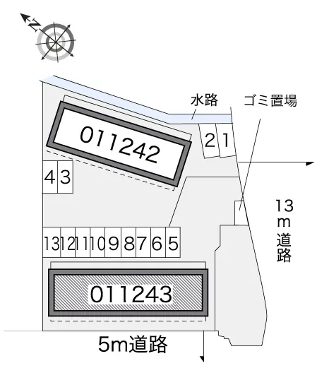 ★手数料０円★伊勢原市高森７丁目　月極駐車場（LP）